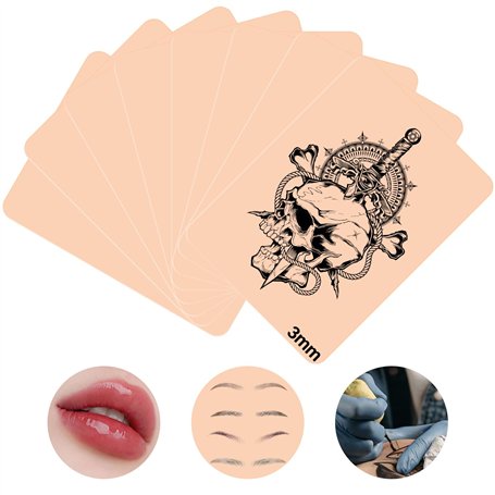 8pcs Peau Synthétique Tatouage