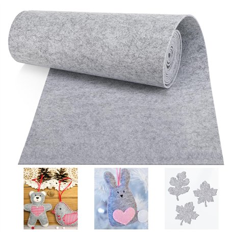 Pavlleen Rouleau de Feutre 30 cm x 300 cm x 3 mm Polyester Feutrine Tissu pour DIY