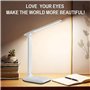 Aweskmod Lampe de Bureau LED Contrôle Tactile Protectiondes Yeux, Lampes Bureau lampe de Table Dimmable 3 Modes de Couleur 3 Niv