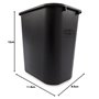 Rubbermaid Commercial Products FG295600BLA Corbeille à Papier 26,6 l Noir