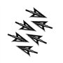Namvo 6 pièces en Acier Inoxydable flèche de Poisson en métal tir à l'arc Broadheads 100Grain Traditionnel de Chasse en Plein ai