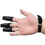 Namvo Gants de tir à l'arc 3 doigts en cuir Gants de protection pour tir à l'arc Équipement de protection Convient pour le tir à