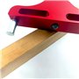 Jauge de marquage Center Finder Line Scriber Center en alliage d'aluminium pour le travail du bois Rouge 95 mm