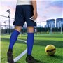 SKHAOVS 2 Paires Chaussettes de Football Enfant, Chaussette Foot Bleues pour Garçons Filles, Chaussettes Hautes de Sports Chauss