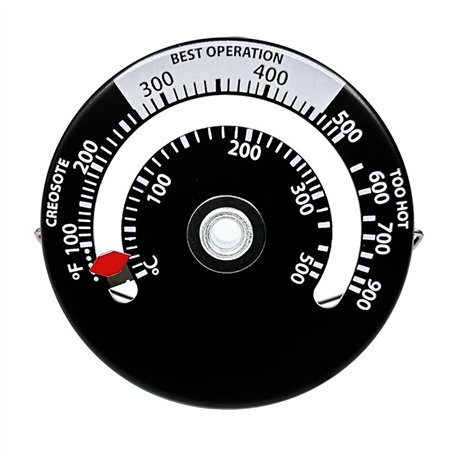 MIVAIUN Thermomètre de Poêle Magnétique Thermomètre de Tuyau de Poêle à Feu pour Le Compteur de Température Accessoires de chemi