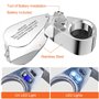 Uootach Loupe Bijoutier 40X Pliable en Métal Avec UV et LED Lumineuses - Facile à Porter Pour l'Artisanat, Les Bijoux, Les Carte