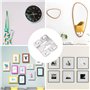 BOBOZHONG Crochet pour Cadre Photo,12PCS Support Montage Encastré Dissimulé Connecteur de Meubles Mural Cintre Photo en en Métal