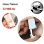 YANGWEN Kit de Piercing Nez, jetables stériles pour le nez des oreilles, kit anti-douleur, outil de perçage automatique avec 6 G