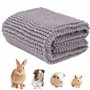 Tapis pour Cage de Cochon d'Inde 60×40cm pour Petits Animaux -Réutilisable Lavable Guinea Pig Cage Liner (Gris)
