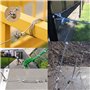20 Pièces Serre Cable Acier M2 Serre Cable Inox 304 U Boulon Clip de Câble Métalliques pour Câble Métallique de Corde 2mm