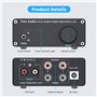 Fosi Audio V1.0B Amplificateur Audio Stéréo 2 Canaux, Mini Hi-FI Classe D Intégré TPA3116, Ampli de Haut-Parleur Domestique 50 W