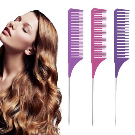 3 Pièces Peigne de Surbrillance Peigne de Cheveux
