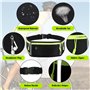 UKOFEW Ceinture de Course,Ceinture Running Ajustable,Sacs Bananes de Sport Etanche avec Bande Réfléchissante,pour Homme et Femme