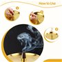 UKOFEW Porte Encens 3 en 1,Bruleur Encens en Laiton,Porte d'Encens Bâton avec Récupérateur de Cendres de 14CM pour Maison Bureau