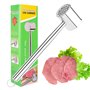 UKOFEW Attendrisseur de Viande en Acier Inoxydable，Marteau à Viande，Marteau à Steak pour Steak