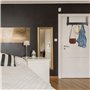 UKOFEW Porte Manteau pour Porte, Patère de Porte à Suspendre, Patère de Porte pour Chambre à Coucher, avec 5 Crochets, pour Cham