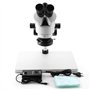 Bewinner Trinocular Stereo Microscope 3.5X-90X Trinocular Stereo Zoom Microscope WF10X / 20mm oculaires, Longue Distance de Trav