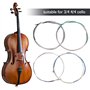 Bnineteenteam Corde Violoncelle, Accessoire Pièce de Rechange pour Cordes Violoncelle 3/4 4/4 en Alliage de Zinc-cuivre Accessoi