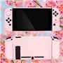 OLDZHU Étui de Transport Rose pour Nintendo Switch - 10 en 1 Accessoires Pack Roses avec Couverture de Protection Dure,Protecteu