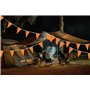10M Orange Drapeaux Triangle Bunting de Partie Guirlande Fanion Tissu Pennant Banderole Coloré pour Fête Anniversaire Mariage No