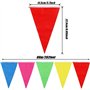 150pcs Multicolore Drapeaux Triangle Bunting de Partie Guirlande Fanion Tissu Pennant Bannière Banderole Coloré Pour Fête Annive
