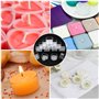 30 Pièces Bougeoirs pour Bougies Chauffe Plat, 100 Pièces Mèches Bougies, Porte Bougies pour Bougies Chauffe-plat, Pots de Fonte