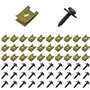 Lot de 30 Vis de Carrosserie de Voiture