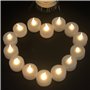 Lot de 100 bougies chauffe-plat LED vacillantes - Fausses bougies électriques avec lumières sans flamme - Bougies LED à piles -