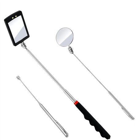 JinRui-T Lot de 3 miroirs d'inspection télescopiques