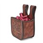 TOURBON Pochette de Cartouche en Cuir de Luxe pour Sac de tir de Skeet de piège de Fusil de Chasse Porte-munitions 12GA/16GA