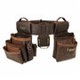 Tourbon Ceinture à outils en cuir véritable pour charpentier