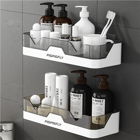 PIGPIGFLY Étagère de Douche en Plastique Panier de Douche