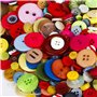 Boutons Colorés Artisanat Bouton Rond pour Enfants à la main Décoratif Peinture Couture et Activités Manuelles Bricolage 700PCS 