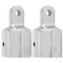 Focket Embout à œil, Acier Inoxydable 7/8 "1" Embout à œil en Acier pour Bateau Bimini Capuchon de Connexion du matériel de Mont