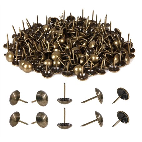 HUAZIZ 500 Pcs Clous Tapissier Robuste 11x17mm Bronze Rétro Vintage Clous Décoratifs Antiques