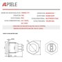 APIELE Lot de 2 interrupteurs à bouton-poussoir momentanés 19 mm 250 V 5 A en acier inoxydable étanche pour voiture