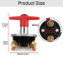 Interrupteur Coupure Isolateur Batterie Coupe Circuit,12V-60V 300A Batterie à clé Fixe Universelle de Voiture Déconnecter l'isol