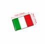 PTDecals 1 pc métal 3D Italie Drapeau Italien emblème Autocollant Autocollant Badge pour véhicule Voiture Avant Garde-Boue Pare-