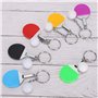 7pcs Mini porte-clés de tennis de table porte-clés mini ping-pong avec raquette de tennis de table Anneau Pendentif Keychain Tro