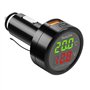 Hoembpn Adaptateur Prise Allume Cigare USB QC3.0 + PD3.0 Chargeur Voiture Rapide Thermomètre de Voltmètre avec Numérique LCD Tes