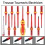 Geevorks Trousse Tournevis Electricien 13pcs 1000V Tournevis Isolés Set avec Outils de Réparation