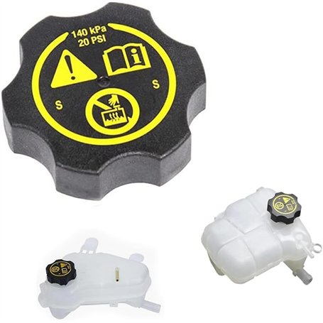 Dixhills Bouchon de réservoir d'eau d'expansion de radiateur - Couvercle de réservoir de liquide de refroidissement de voiture c