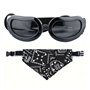 1 Petite Lunettes Pour Chien Et 1 Bandana Pour Chien