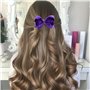 4 Accessoires Pour Cheveux Violets, 50 Pièces Élastiques À Cheveux Pour Femmes, Pinces À Cheveux Avec Nœud Pour Femmes, Adaptés