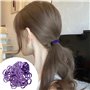 4 Accessoires Pour Cheveux Violets, 50 Pièces Élastiques À Cheveux Pour Femmes, Pinces À Cheveux Avec Nœud Pour Femmes, Adaptés