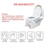 XLKJ Protege WC Jetable, 20 Pièces Protections de Siège de Toilettes pour Enfants ou Toilettes Publiques