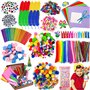 MULEVIP Pipe Cleaners Crafts Kit 1500+ Pcs Bricolage Enfant Pipe Cleaners Crafts Set