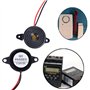 Wenxiaw Buzzer Électronique 12v Buzzer DC 3-24V Sirène 12v Buzzer 85dB Alarme Électronique Buzzer Système D'alarme Buzzer pour C