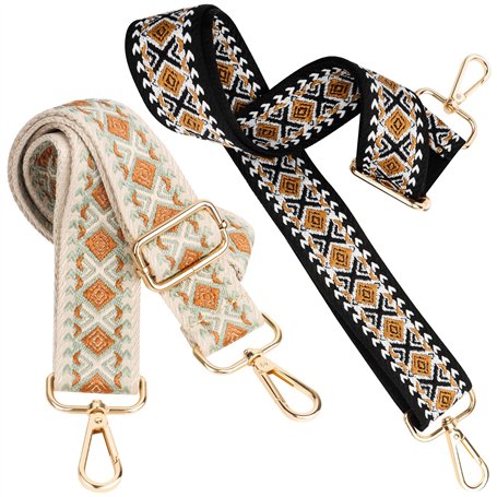 2 Pièces Bandoulière Bandouliere Sac Réglable 80-130cm Lanière Anse d'épaule