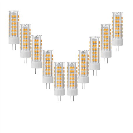 ZHIYUE Lot de 10 G4 7W Led Ampoule Blanc Chaud 3000k 700 Lumens AC 220V Non Dimmable Remplacer Ampoule Halogène G4 70w